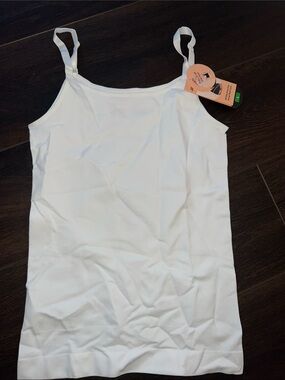 Shapermint All Day Every Day Scoop Neck Cami, White, Size: Large